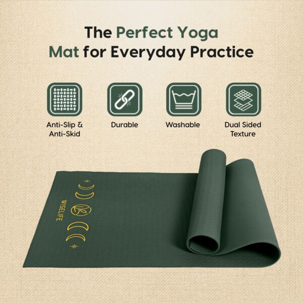 Extra Thick 6MM TPE Yoga Mat for Men & Women - Non-Slip & Versatile - Image 3