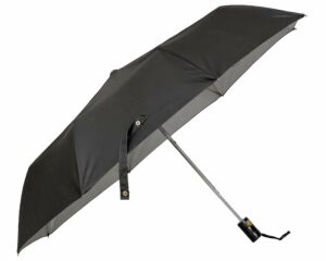 Folding Black Umbrella - 40 Inch UV Protective, 3 Fold