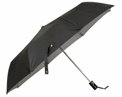 Folding Black Umbrella - 40 Inch UV Protective, 3 Fold