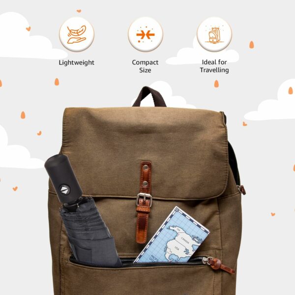 Compact Windproof Auto Open/Close Travel Umbrella for All Ages - Image 6