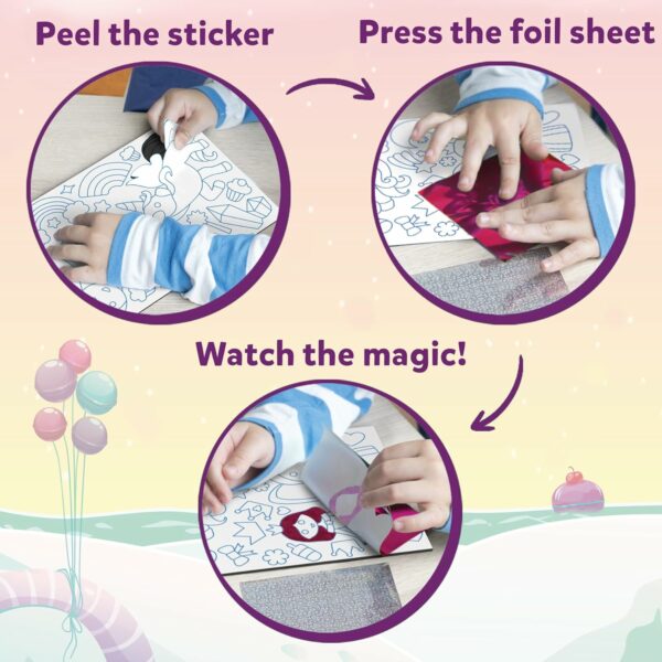 Foil Fun Craft Kit - Unicorns & Princesses for Kids 4-9 - Image 5