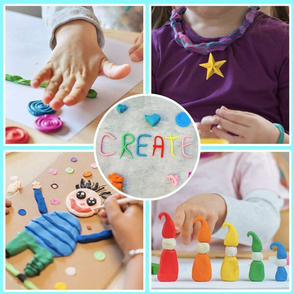 24 Pcs Air Dry Clay Set for Creative Arts & Crafts - Image 2