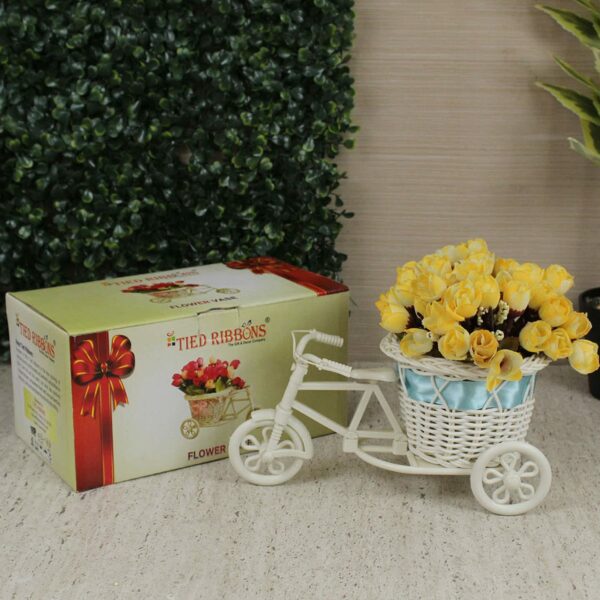 Elegant Cycle Shape Flower Vase with Peonies for Home Decor - Image 6