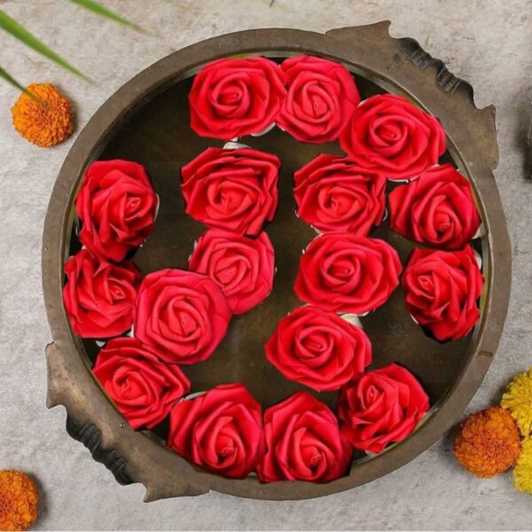 12 Pcs Big Artificial Foam Rose Flowers for DIY Crafts & Decor