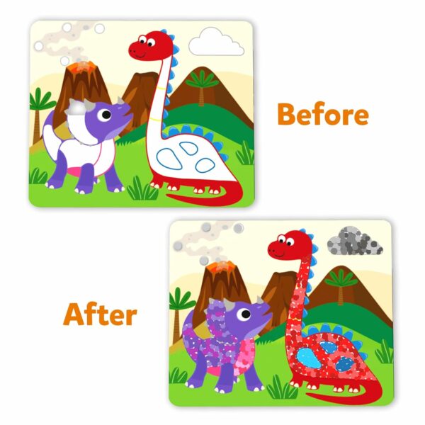 Skillmatics Dot It Sticker Art - Dinosaur Craft Kit for Kids - Image 5