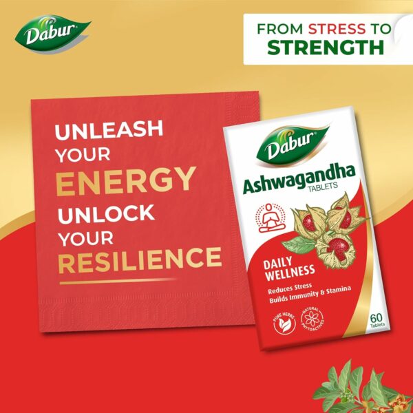 Ashwagandha Tablets - 60 Count | Immunity & Stress Relief - Image 3