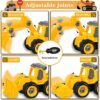 4-in-1 Construction Truck Toys Set for Kids - DIY Assembly