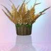 Artificial Golden Areca Palm Pot for Home Office Decor (35cm)