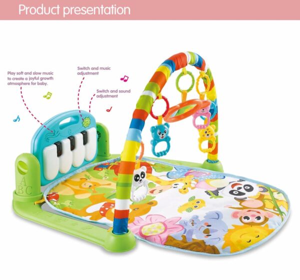 Multi-Function Baby Gym & Fitness Rack with Piano - Safe for 6-36 Months - Image 4