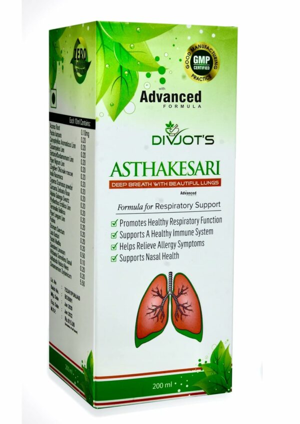Asthakesari Syrup for Allergy Relief, 200ml - Supports Respiratory Health - Image 2