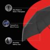 Compact Automatic Open & Close Windproof Travel Umbrella