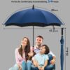 60 Inch Windproof Golf Umbrella - Auto Open, Waterproof, UV Protection