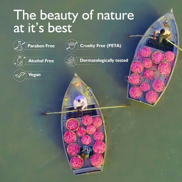 Gentle Rose Glow Face Cleanser - 400ml | Hydrating & Balancing - Image 4