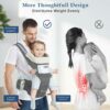 Comfort Nest Hip Seat Baby Carrier - Multi-Carry Positions, 100% Cotton & Mesh, Newborn to Toddler, Up to 15 kg