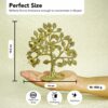 100% Pure Brass Kalpavriksha Tree - 6 Inch Home Decor