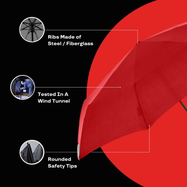 Compact Windproof Travel Umbrella - Automatic Open & Close - Image 6