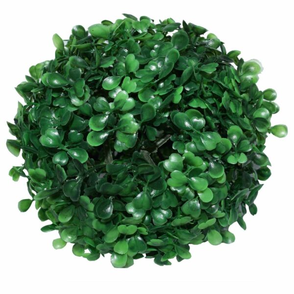 Set of 3 PVC Eucalyptus Boxwood Topiary Grass Balls - 18 cm - Image 3