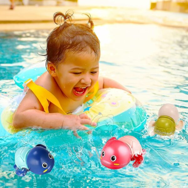 Cute Floating Turtle Bath Toys for Toddlers - Set of 2 - Image 6