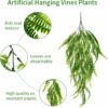 Artificial Greenery Garland with Willow Leaves - 65CM
