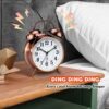 Loud Twin Bell Alarm Clock for Heavy Sleepers - Retro Design