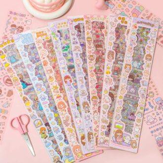 Cartoon Theme Stickers for Kids - 20 Sheets for Crafts & Projects