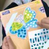 Mirror Mosaic Butterfly & Peacock Craft Kit - 450+ Stickers