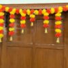 Artificial Marigold Garlands Door Toran Set - 1 Piece
