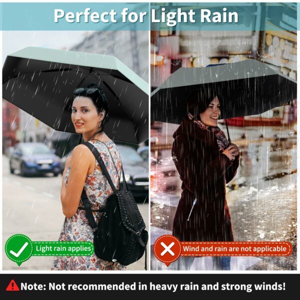 Ultra-Light UPF50+ UV Protection Compact Umbrella - 38 Inch - Image 3
