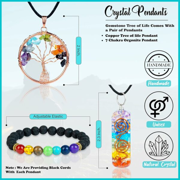 Seven Chakra Tree of Life - Crystal Tree for Positive Energy - Image 4