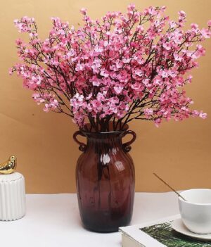Pack of 5 Artificial Baby Breath Gypsophila Flowers for Home Decor