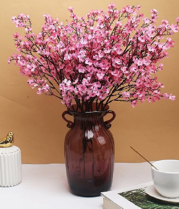 Pack of 5 Artificial Baby Breath Gypsophila Flowers for Home Decor