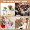 3 Pcs Faux Pampas Grass - Artificial Flowers for Home Decor