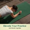 Extra Thick 8MM TPE Yoga Mat with Strap - Non-Slip & Durable