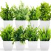 8 Pack Artificial Eucalyptus Plants for Home Decor