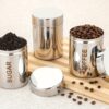 Airtight Stainless Steel Storage Canister Set ? 800 ml, Set of 3
