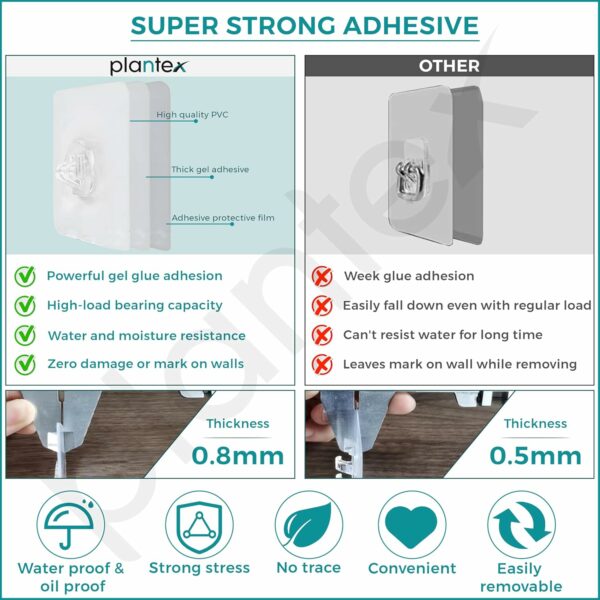 Self Adhesive Bathroom Shelf - Durable Wall Organizer - Image 4