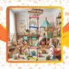 5 Step Wooden Rope Ladder for Kids - Outdoor Climbing Fun