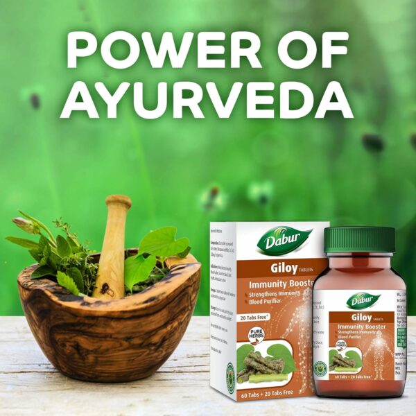 Giloy Tablets - Immunity Booster & Blood Purifier - 60 Tabs + 20 Free - Image 4