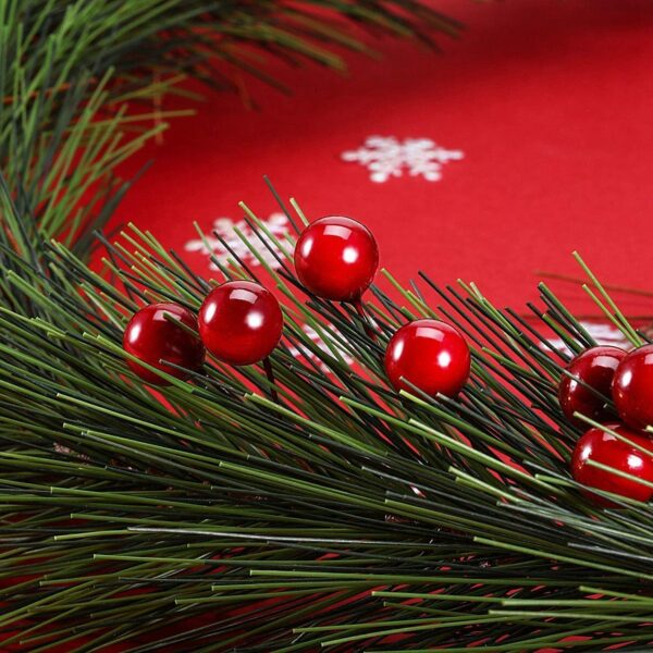 150 Pack Multicolour Artificial Holly Berries for Christmas Decor - Image 4