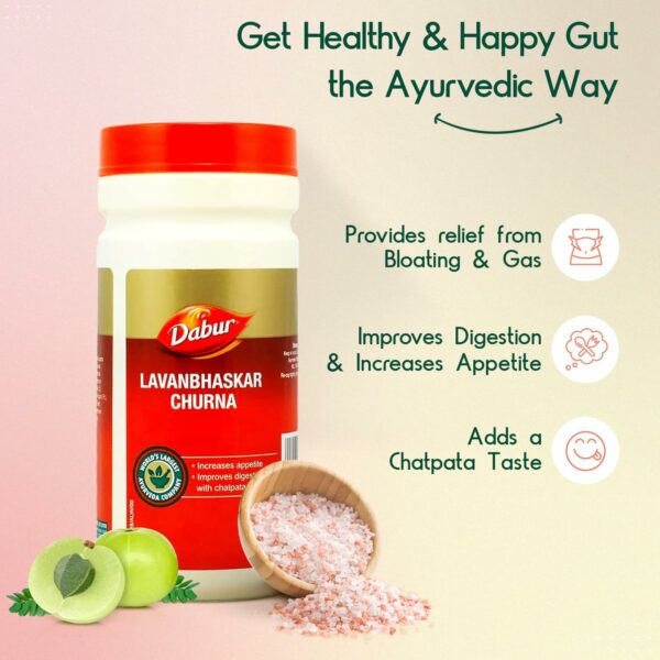 Dabur Lavan Bhaskar Churna 500g - Natural Gastric Relief - Image 3