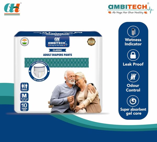 Adult Diaper M Size - Pack of 10 Units for Comfort - Image 4