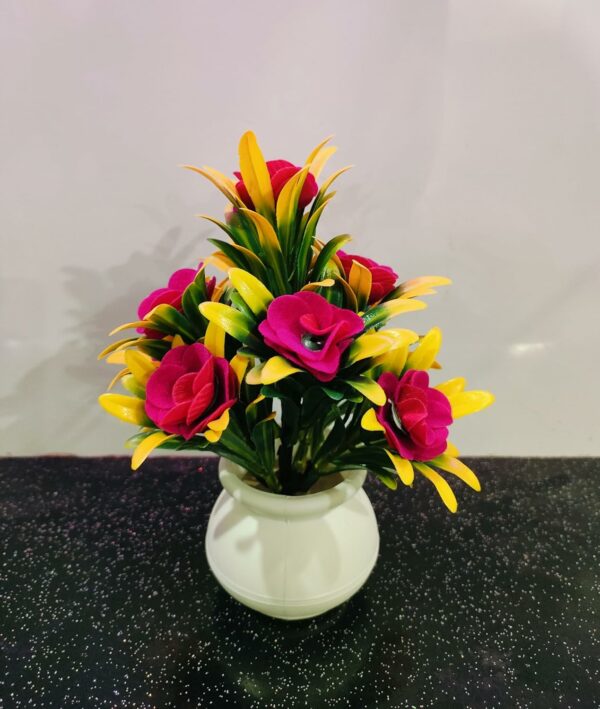 Artificial Flower Set of 4 - Durable Faux Plants for Home & Office Decor - Image 4
