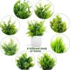 Set of 8 Artificial Eucalyptus Plants for Home Decor