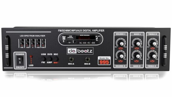 Professional 500W PA Amplifier with Bluetooth & Multiple Inputs
