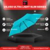 Ultra Light Windproof Manual Open Travel Umbrella - 90cm
