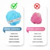 Large Bath Loofah Sponge Scrubber - Pack of 2 (Peach & Blue)