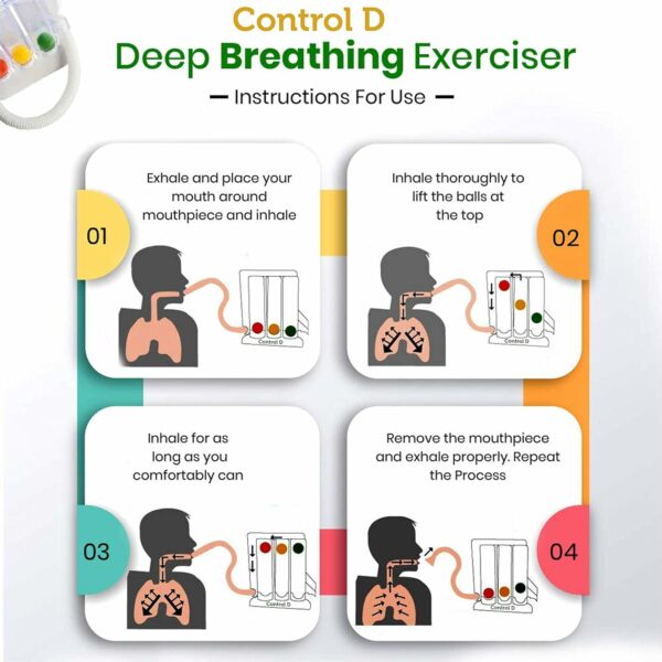 3 Ball Lung Exerciser - Hygienic & Washable Respiratory Device - Image 2