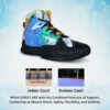 Men's Street Art Basketball Shoes with Comfort Features
