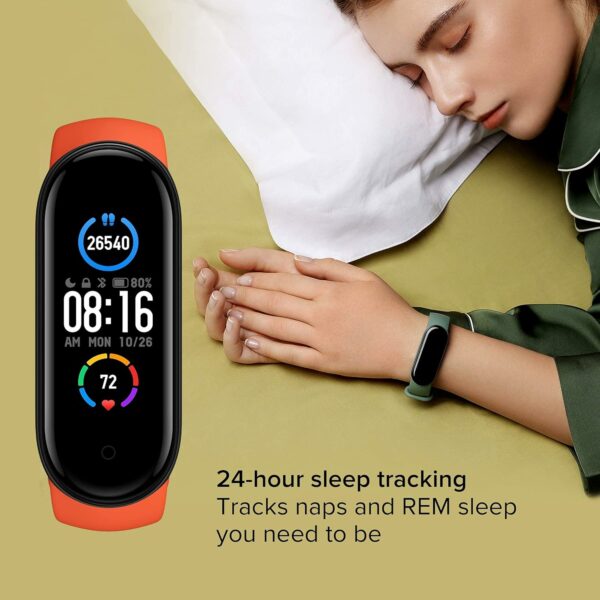 MI Smart Band 5 - 1.1" AMOLED Display, 14 Days Battery, 11 Sports Modes - Image 5