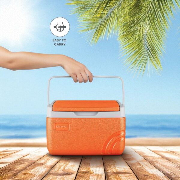 Super Chill 2.06L Insulated Ice Pail with Handle - Orange - Image 6
